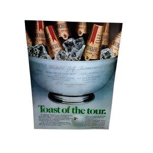 1981 Michelob PGA LPGA Toast Of The Tour Print Ad Vintage